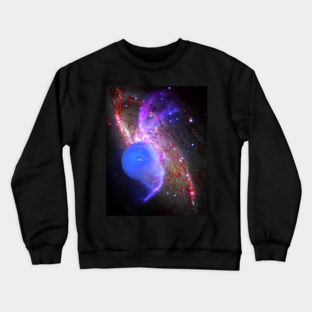 Planet Neptune Crewneck Sweatshirt by JoolyA